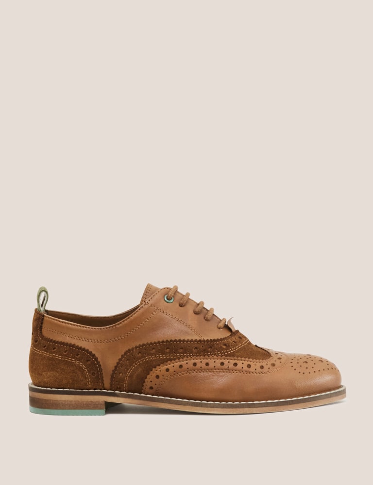 Leather Lace Up Flat Brogues White Stuff M S