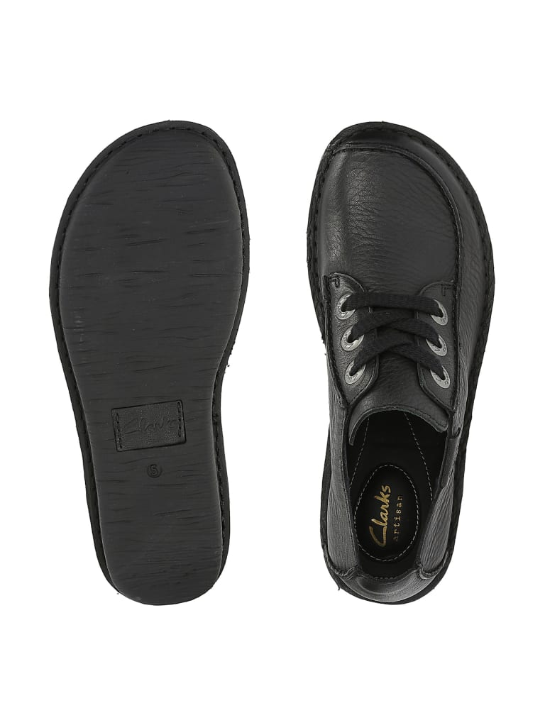 Leather Lace Up Flatform Brogues