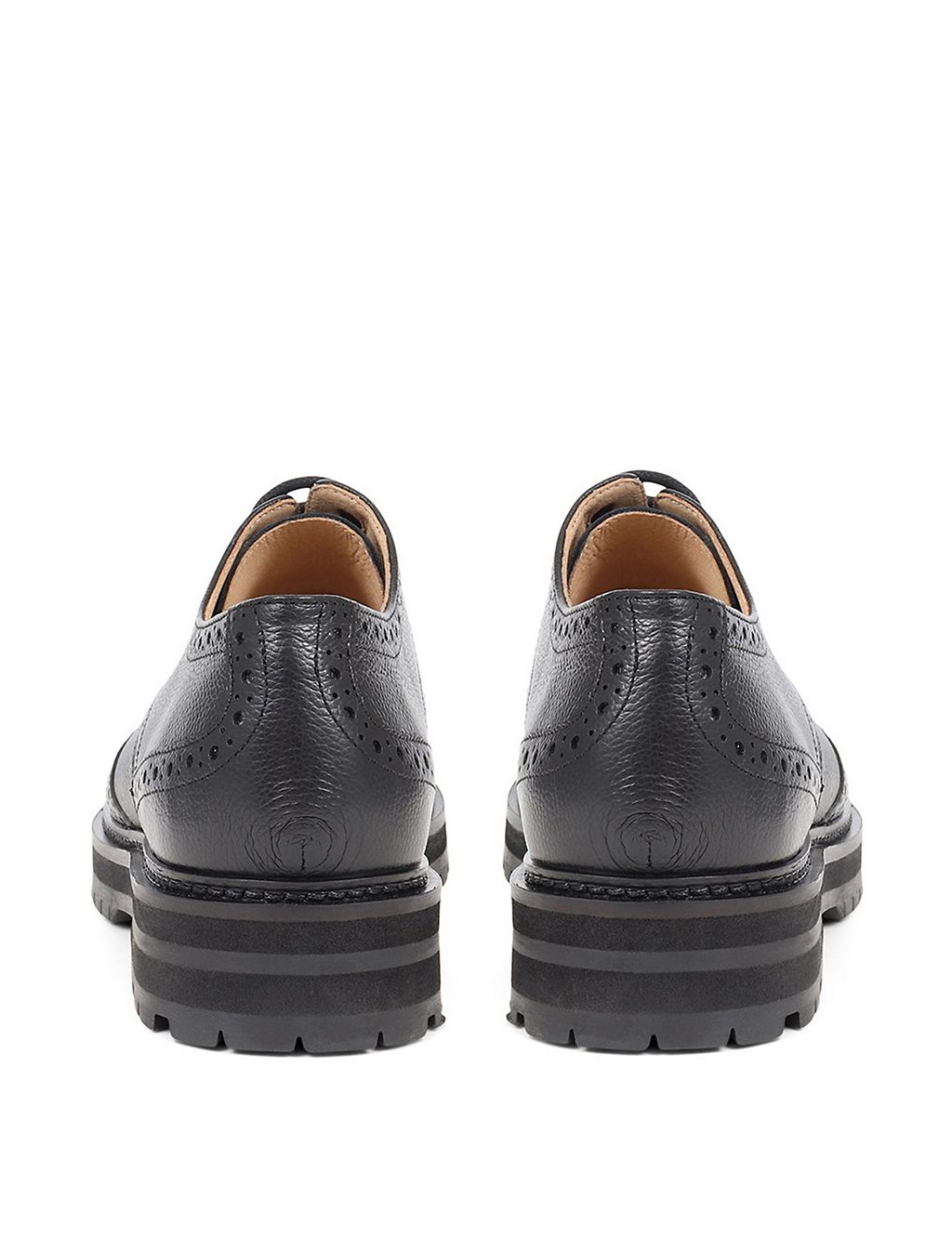 Leather Lace Up Flatform Brogues 4 of 7