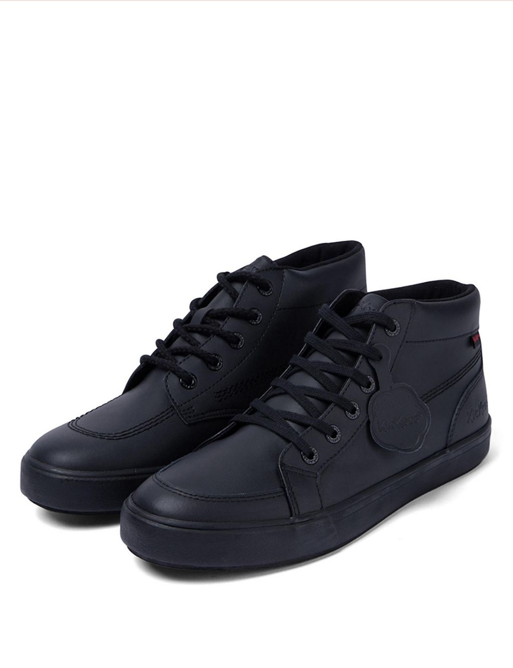 Leather Lace Up High Top Shoes 1 of 6