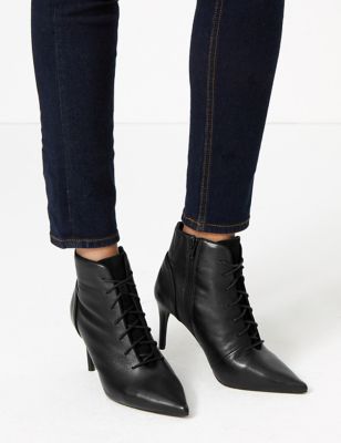 lace up ankle boots stiletto