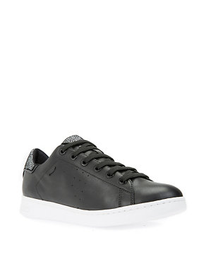 Leather Lace-Up Trainers Image 2 of 6