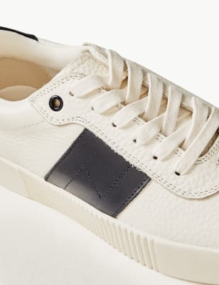 m&s white trainers