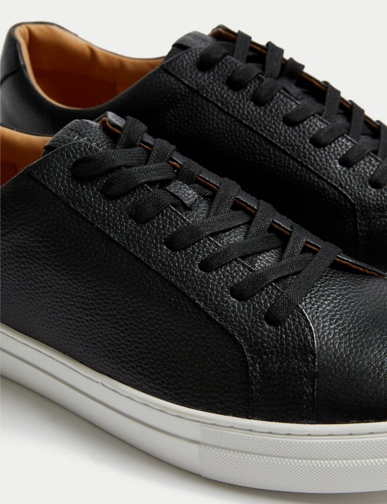 Leather Lace Up Trainers with Freshfeet™ 3 of 4
