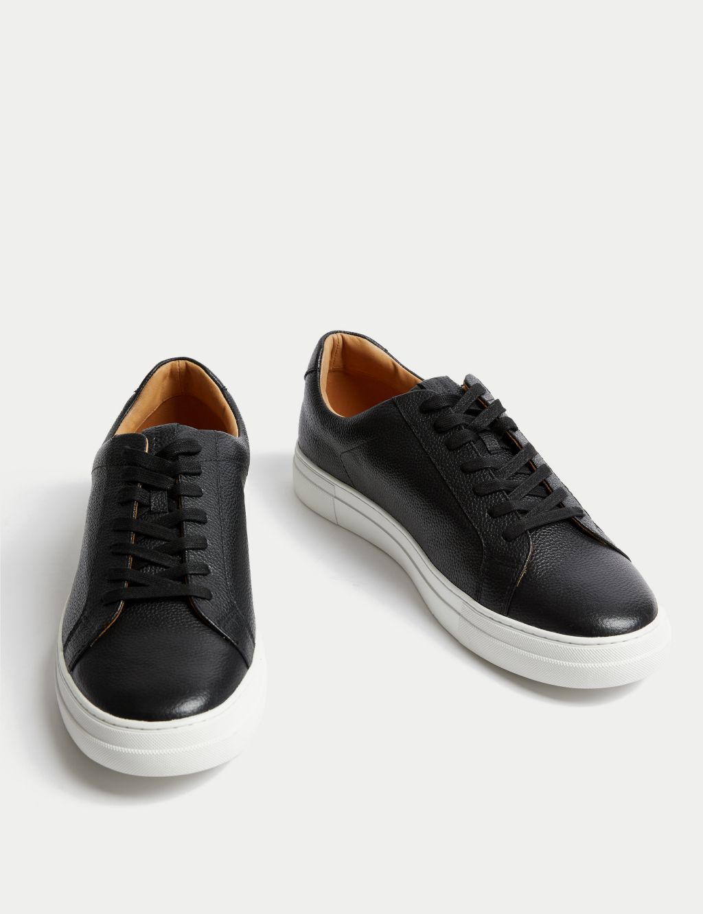 Leather Lace Up Trainers with Freshfeet™ 1 of 4