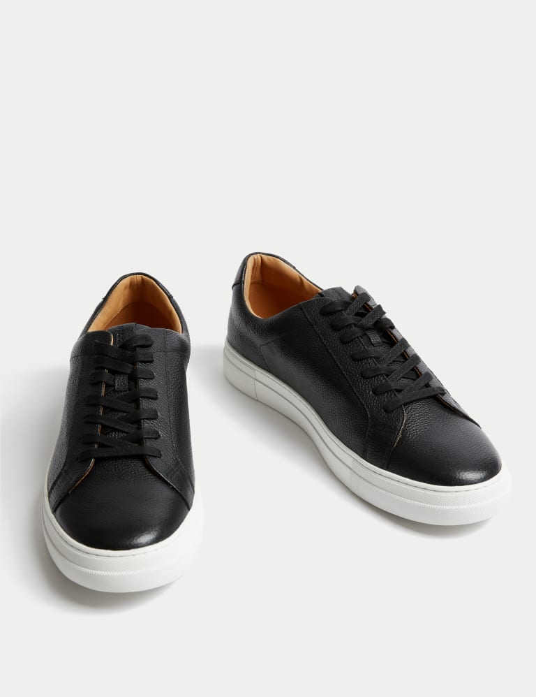 Leather Lace Up Trainers with Freshfeet™ 2 of 4