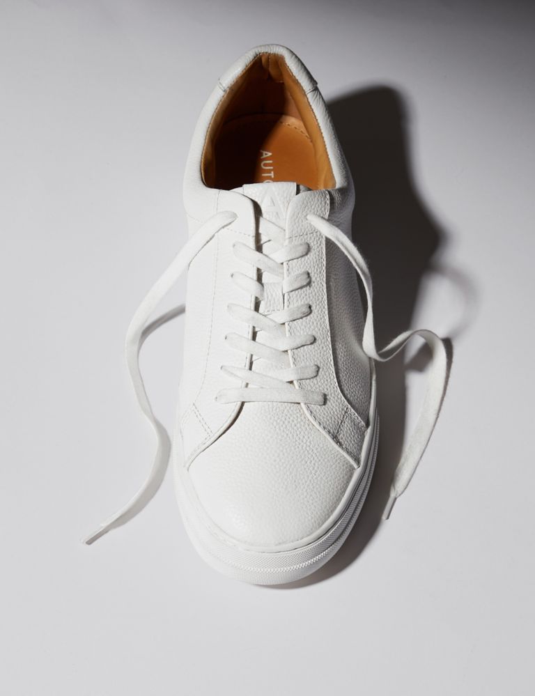 Leather Lace Up Trainers with Freshfeet™ | Autograph | M&S
