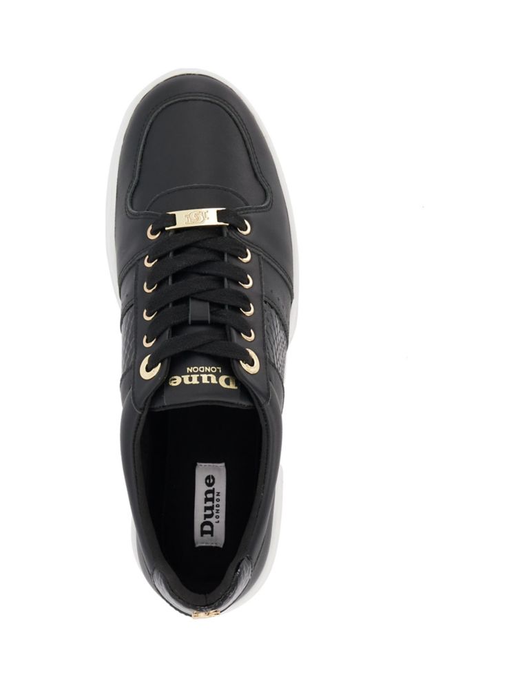 Leather Lace Up Trainers 3 of 4