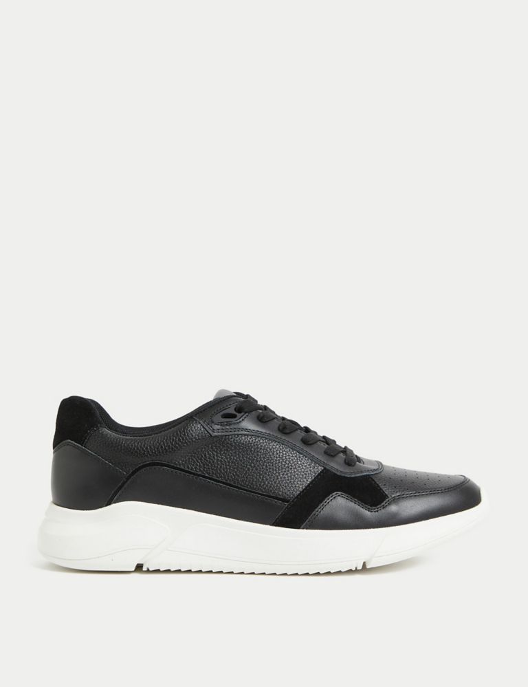 Buy Leather Lace Up Trainers | Autograph | M&S
