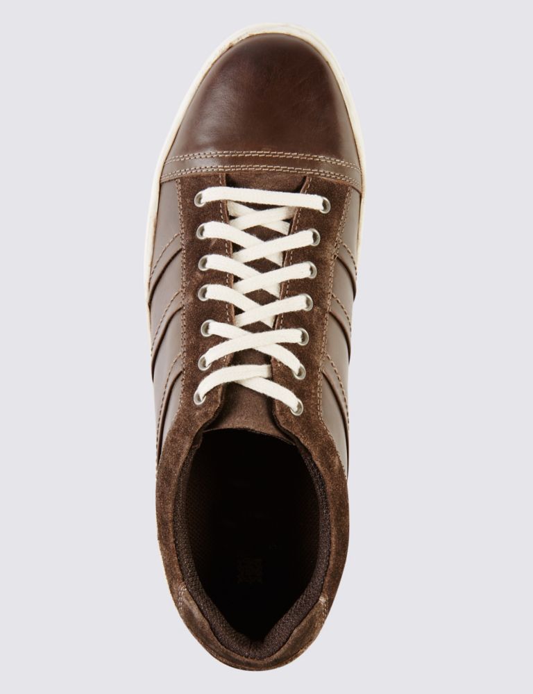 Leather Lace Up Trainers 2 of 5