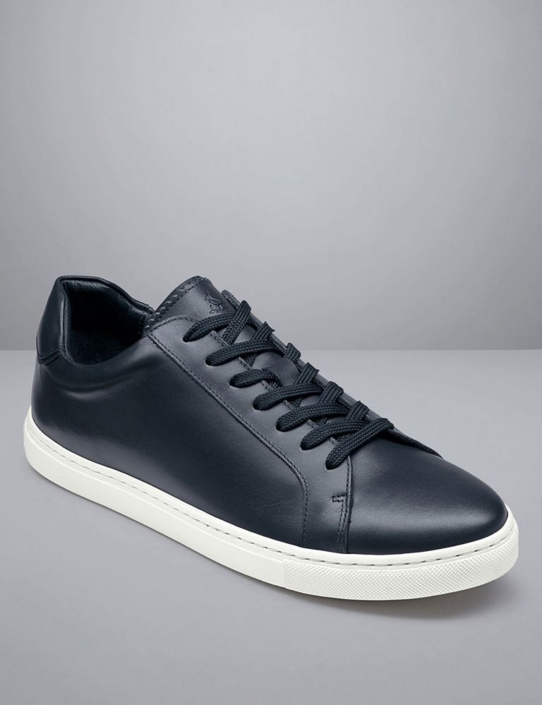 Leather Lace Up Trainers 3 of 4