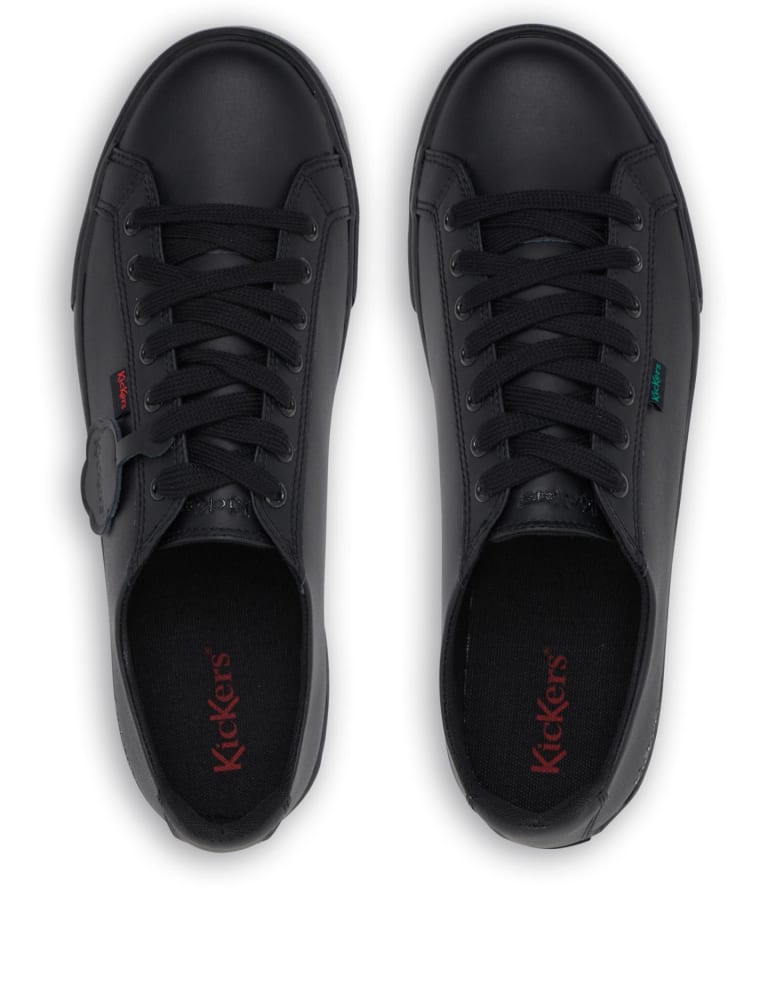 Leather Lace Up Trainers