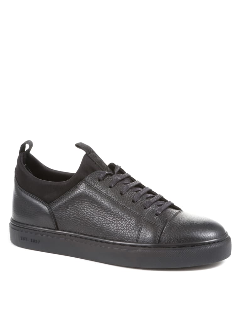 Leather Lace Up Trainers Jones Bootmaker M S