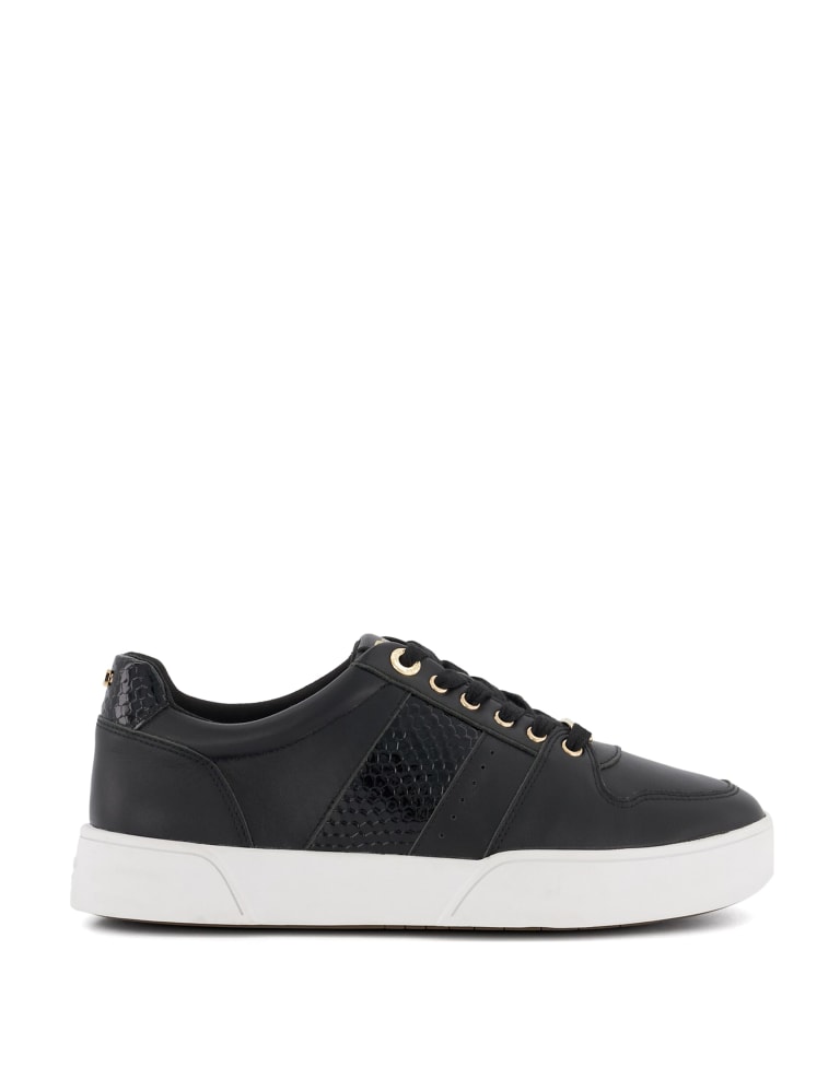 Leather Lace Up Trainers