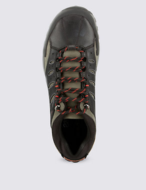 Leather Lace Up Waterproof Trekker Trainers Image 2 of 4