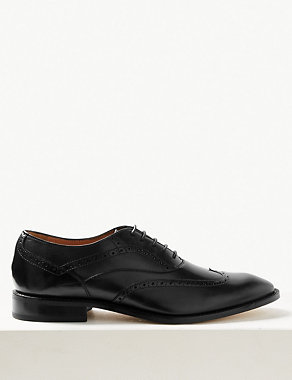 Leather Lace-up Brogue Shoes Image 2 of 6