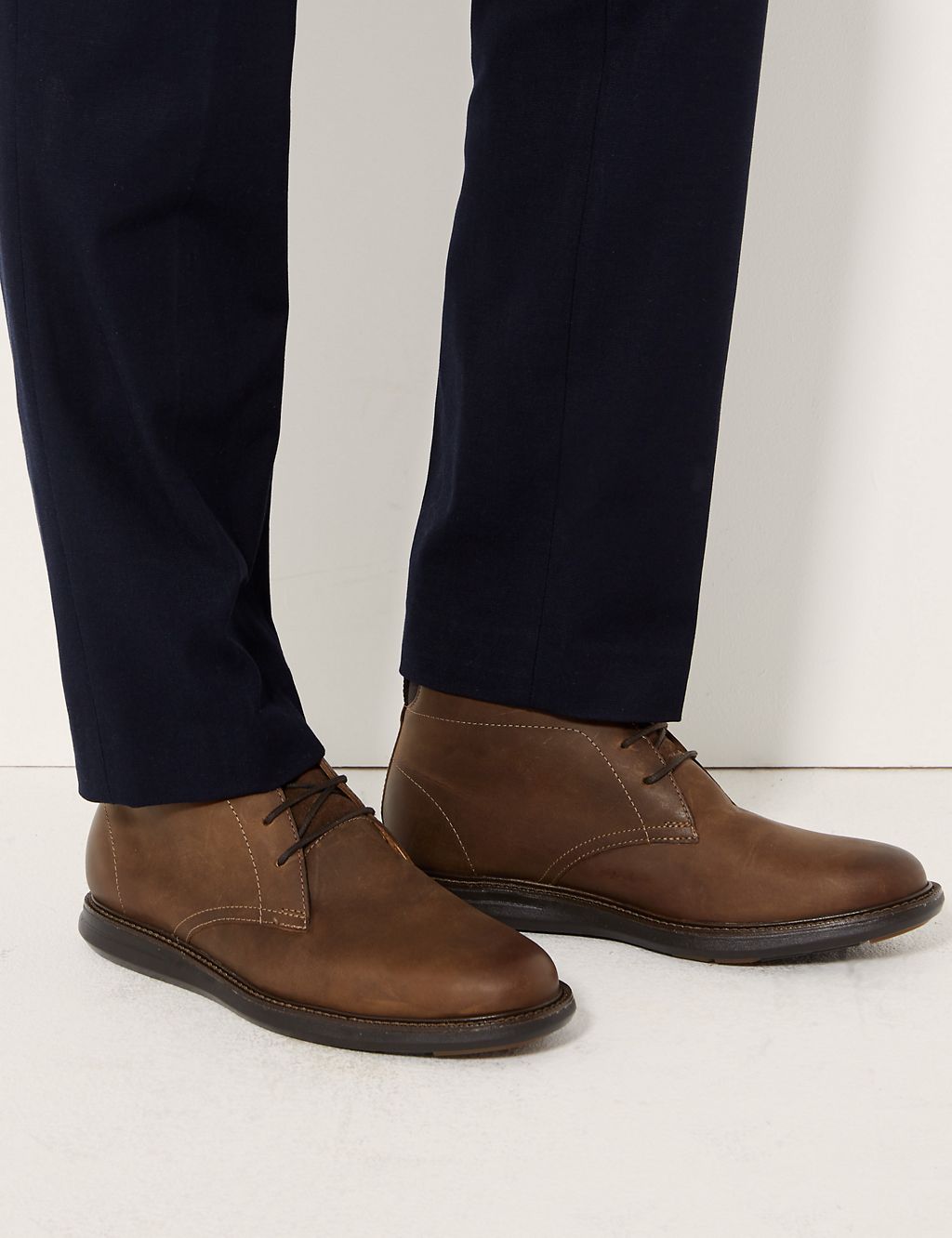Leather Lace-up Chukka Boots 3 of 6