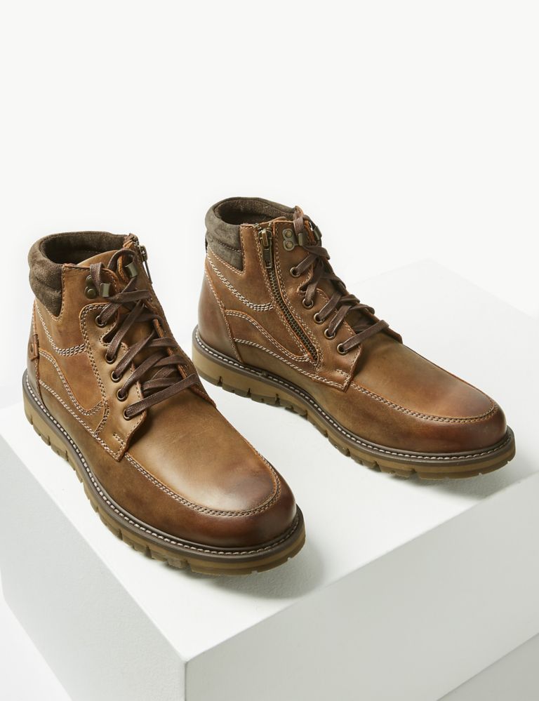Leather Lace-up Chukka Boots 3 of 6