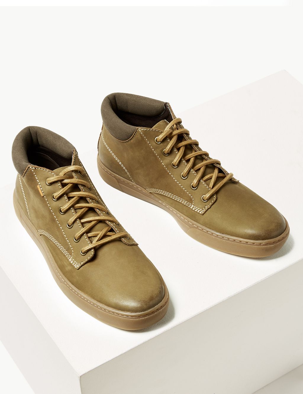 Leather Lace-up Chukka Boots 2 of 5