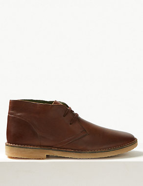 Leather Lace-up Desert Boots Image 2 of 5
