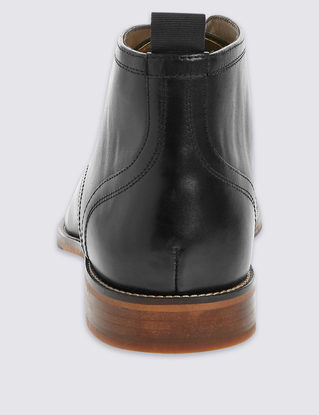 Leather Lace-up Layered Chukka Boots 1 of 5