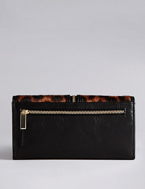 Leather Leopard Print Purse with Cardsafe™ Image 2 of 4