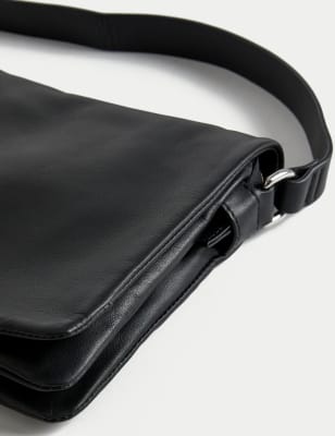 Leather Messenger Bag | M&S Collection | M&S