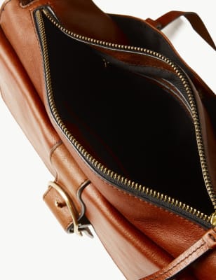 marks and spencer leather messenger bag