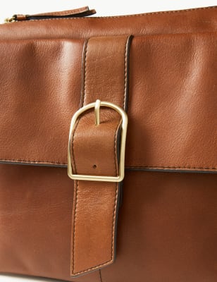 marks and spencer leather messenger bag