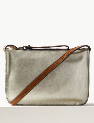 Metallic on sale crossbody bag