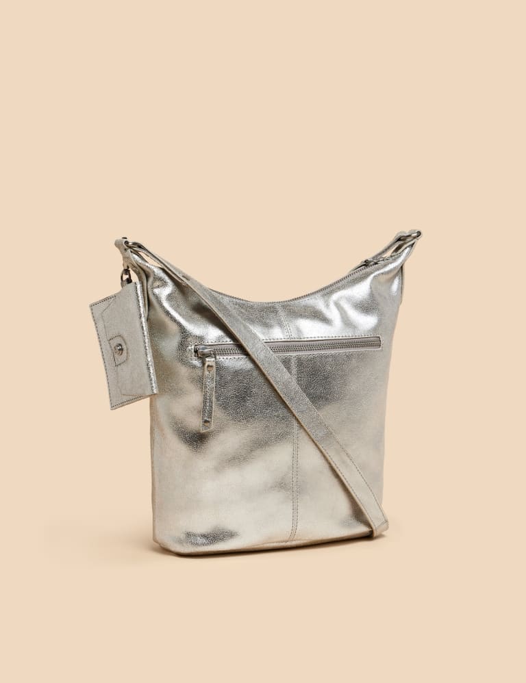 Metallic leather cheap crossbody bag