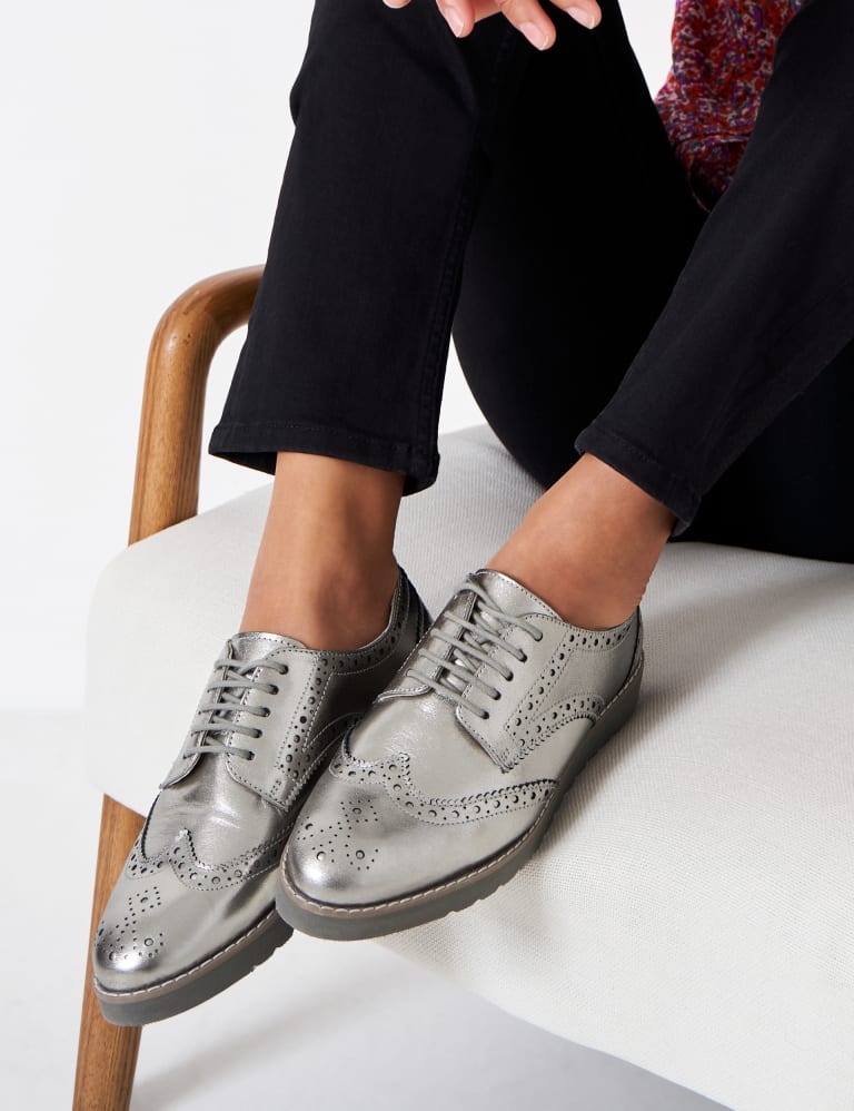 Silver outlet brogues ladies