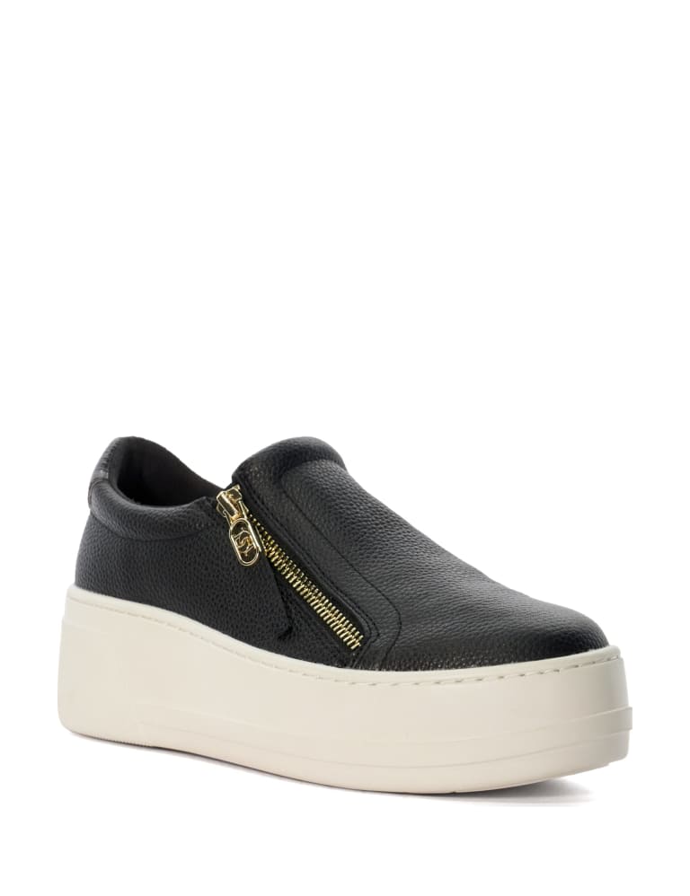 Metallic platform trainers best sale