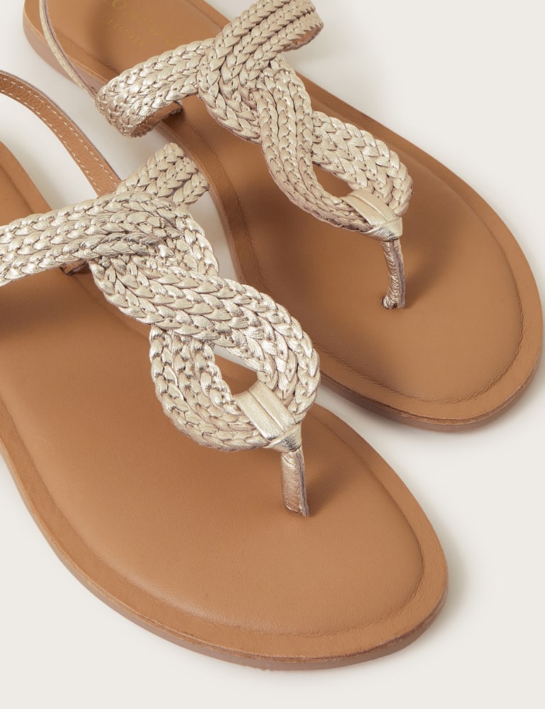 M&s gold sandals store