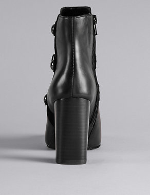 Leather Military Boot with Insolia® Image 2 of 4