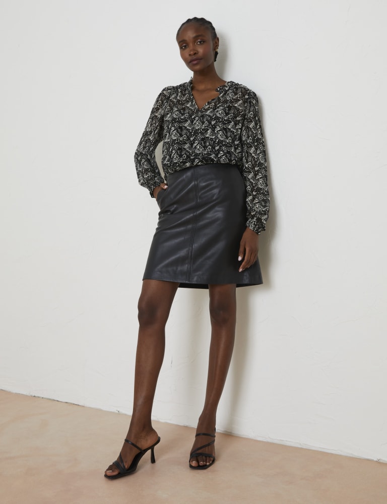 Black leather skirt marks and spencer online