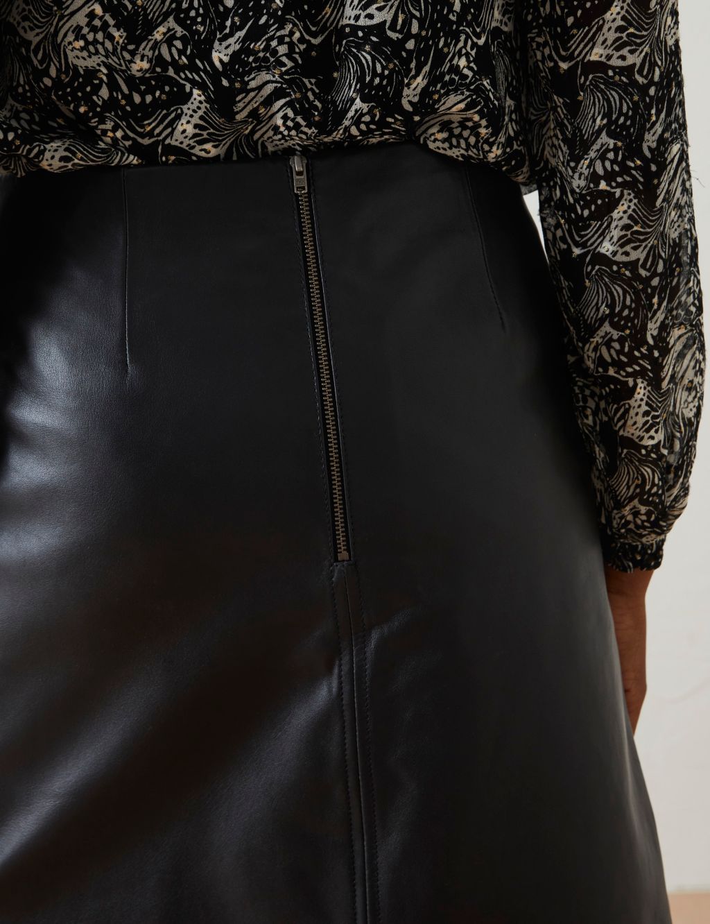 Leather Mini A-Line Skirt | FatFace | M&S