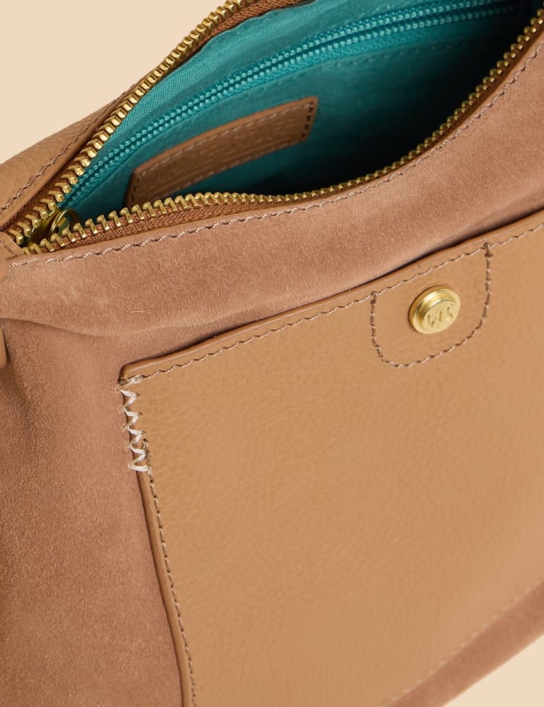 White stuff tan leather bag store