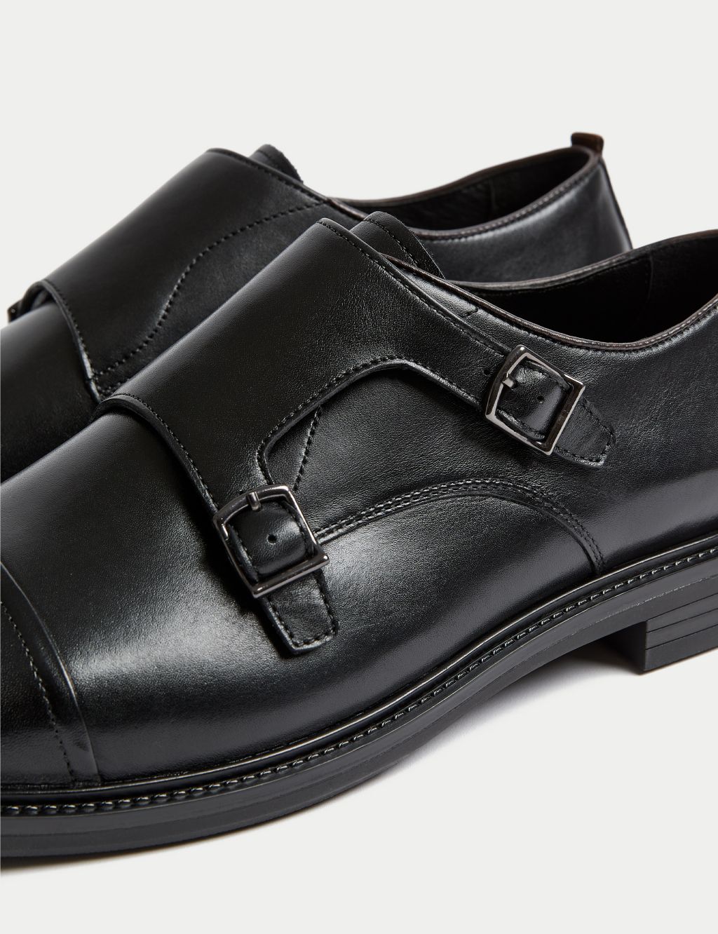 Leather Monk Strap Shoes 2 of 5