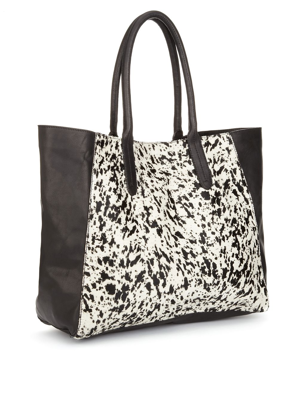 Leather Monochrome Slouch Shopper Bag 7 of 7