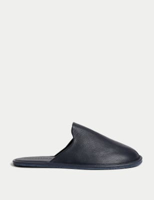 Black best sale mule slippers