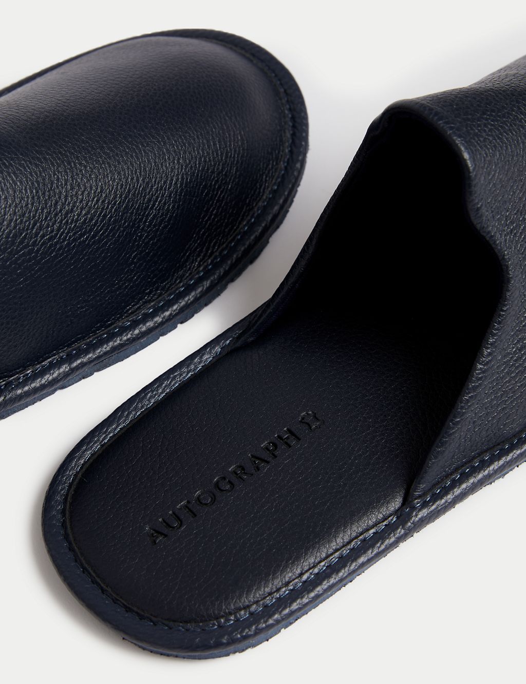 Leather Mule Slippers with Freshfeet™ 2 of 5
