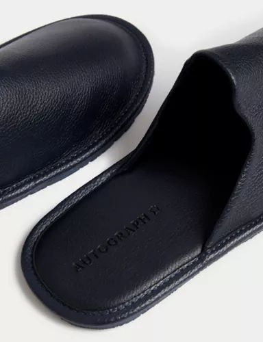 Leather Mule Slippers with Freshfeet™ 3 of 5