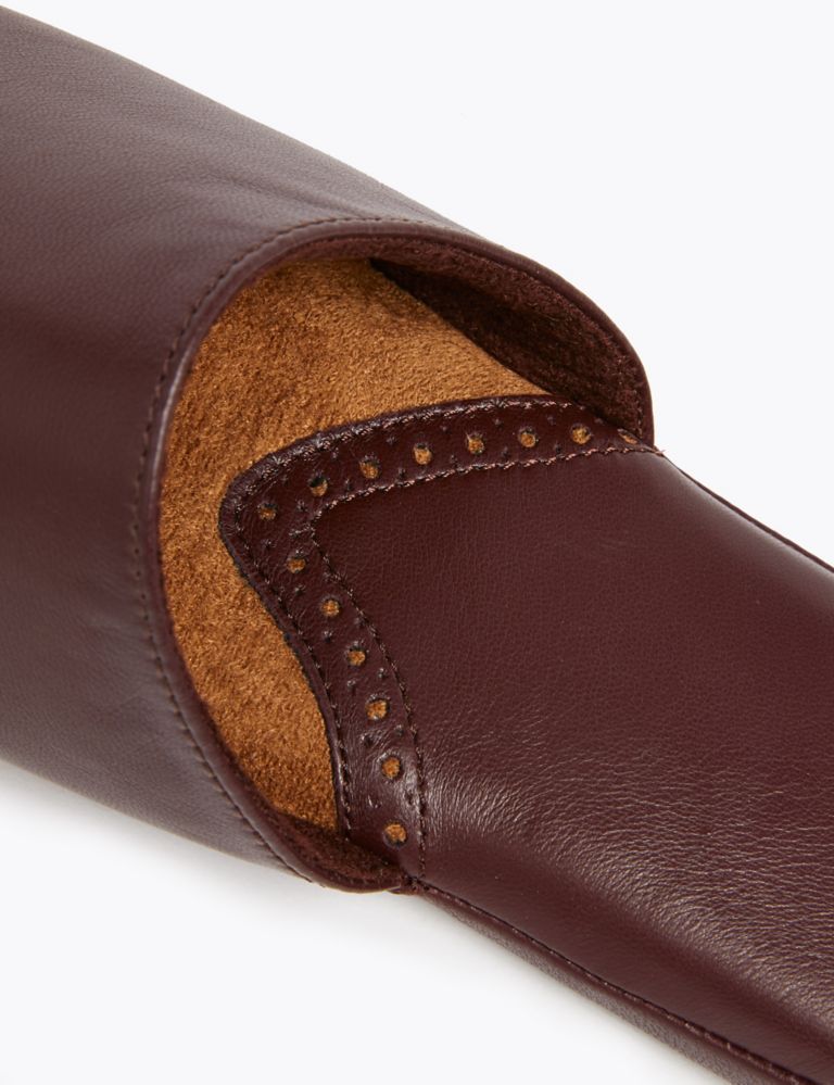 Leather Mule Slippers 4 of 5