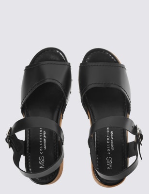 Marks and best sale spencer black sandals