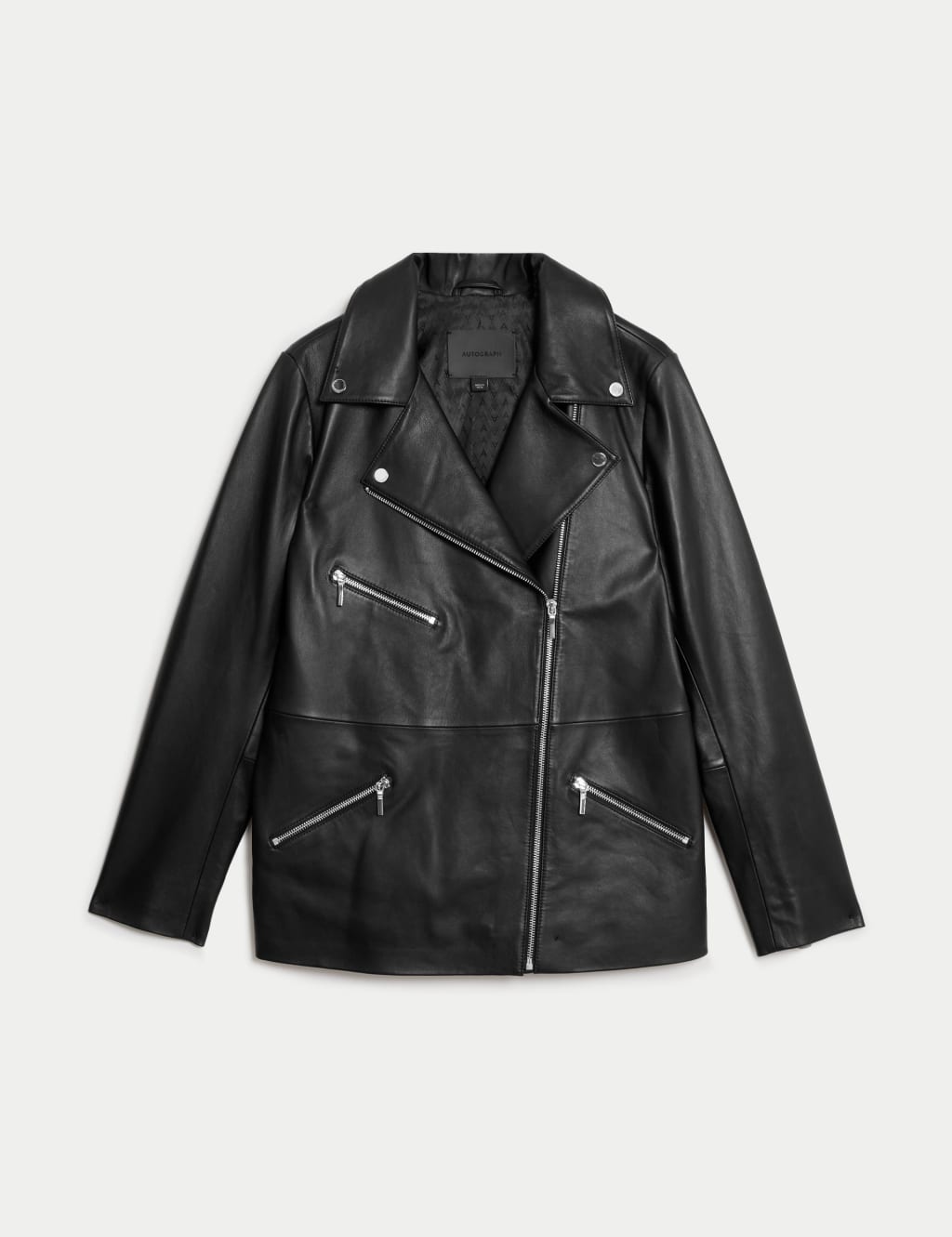 Autograph leather outlet biker jacket