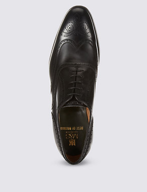 Leather Oxford Brogue Shoes Image 2 of 4