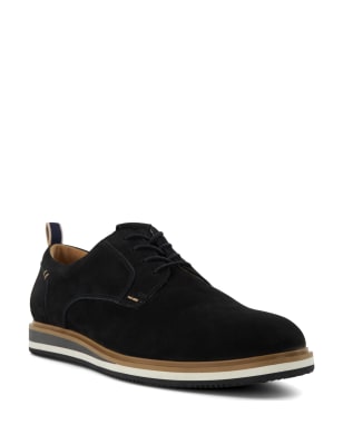 MWY Men's Leather Oxford Dress Shoes - Classic Lace-Up Formal Shoes With Rubber Sole
