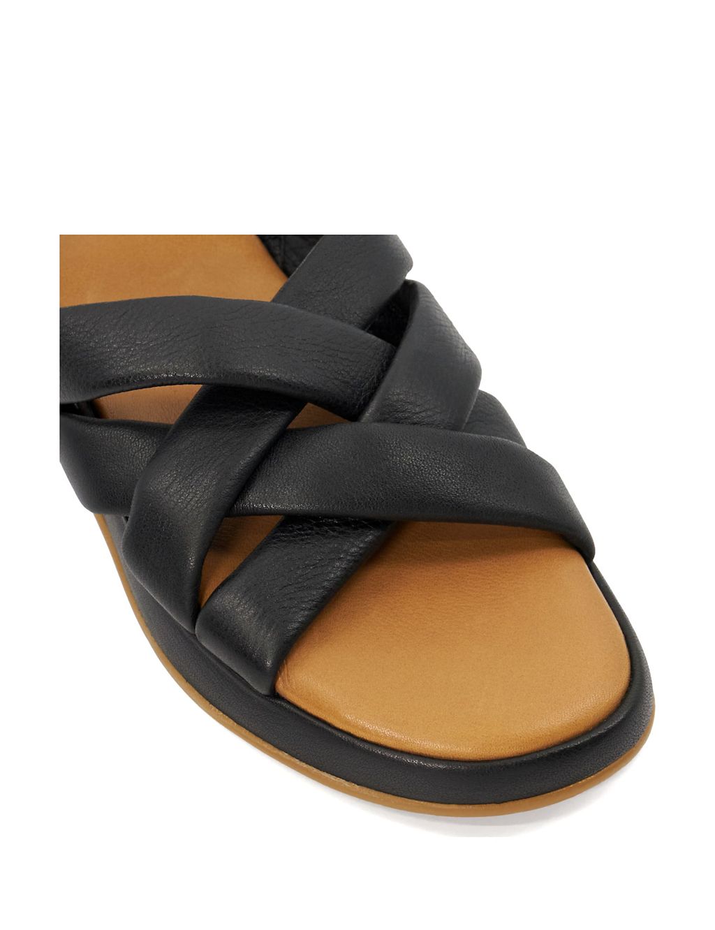 Leather Padded Flatform Sandals 5 of 5