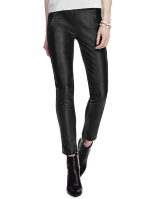 m&s leather look leggings